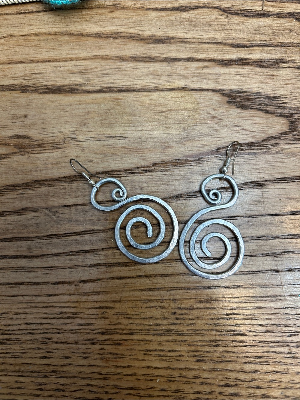 Silver Spiral Drop Earrings - Women Jewelry